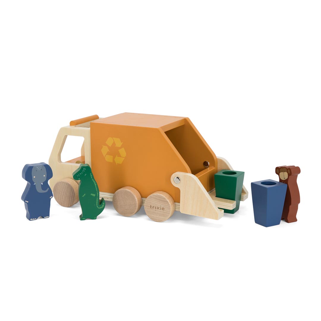 Camión de basura de madera 